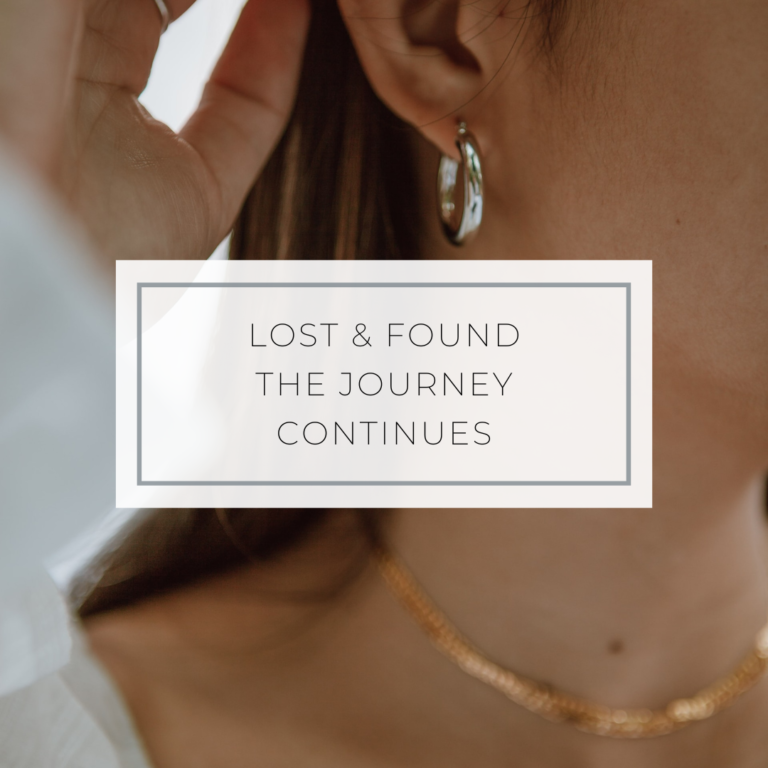 Girl wearing earring that was Lost and Found again through faith